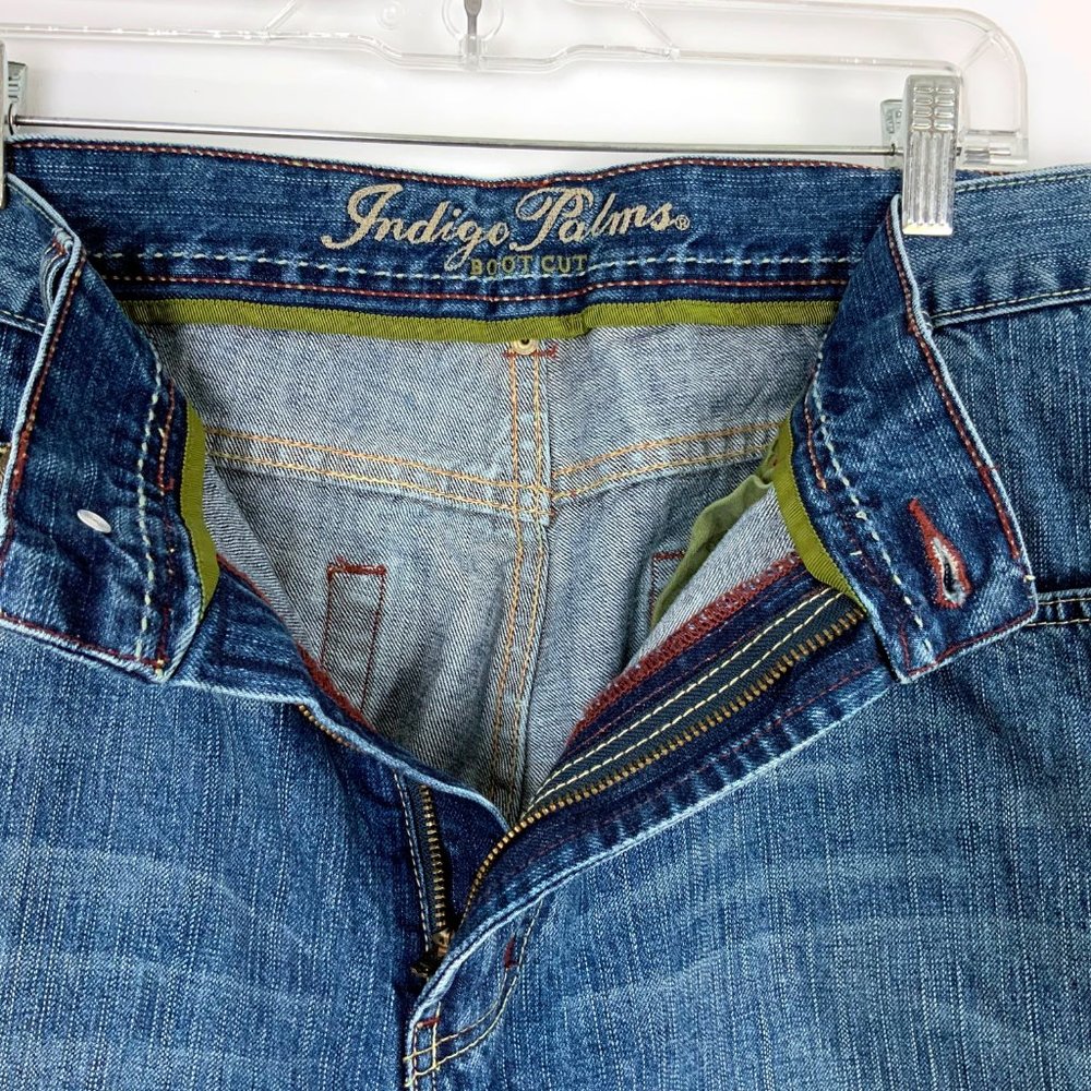 Vintage Tommy Bahama Indigo Palms Men's Bootcut Medium Wash Jeans 38/32 - Picture 8 of 16